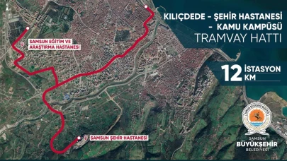 Samsun’da Şehir Hastanesi Tramvay Hattı Yatırım Programına Alındı