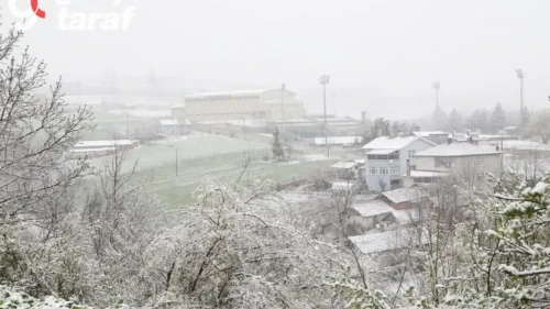 Samsun Güne Beyazla Uyandı Kar Yağışı Sürüyor