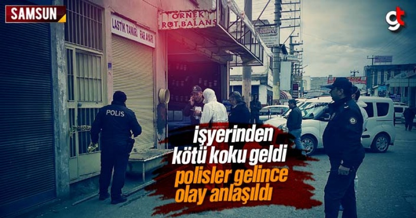 İşyerinden Kötü Kokular Geldi, Polisler Gelince Olay Anlaşıldı