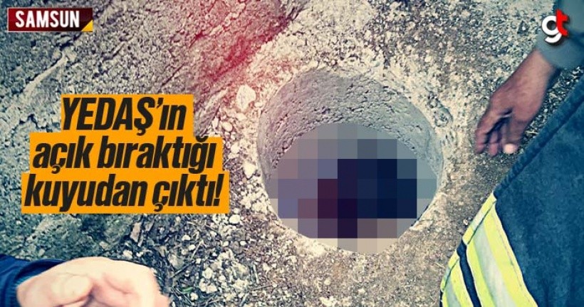 Yedaş'ın Açık Bıraktığı Kuyudan Çıktı