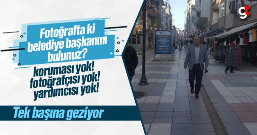 Halkın İçinde Tek Başına Gezen Belediye Başkanı