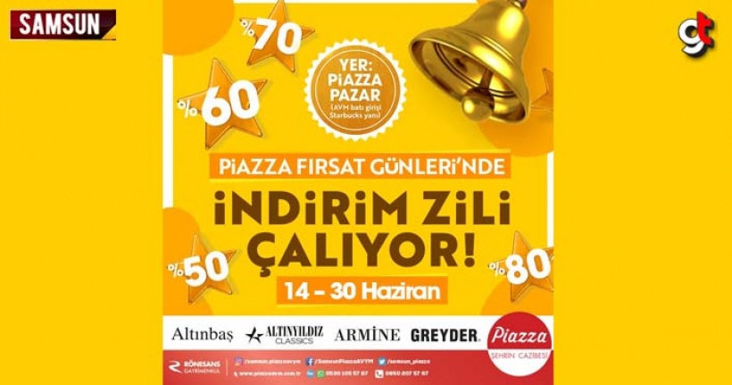 Piazza’da 3’üncü İndirim Zili Çalıyor