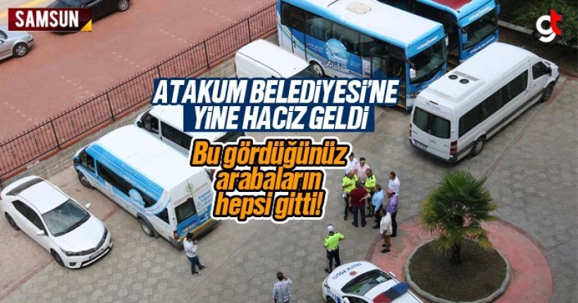 CHP'li Atakum Belediyesi'nin araçlarına haciz geldi