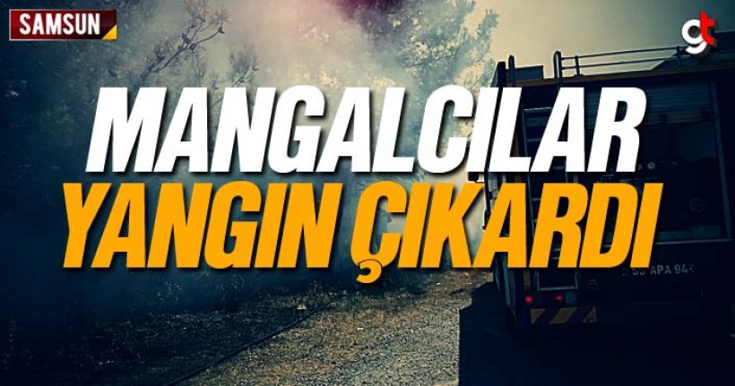 Mangalcılar yangın çıkardı