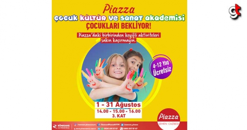 Samsun Piazza'da çocuklar için ücretsiz etkinlikler