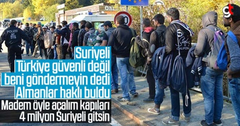 Suriyeli mülteci, Türkiye güvenli değil beni göndermeyin dedi