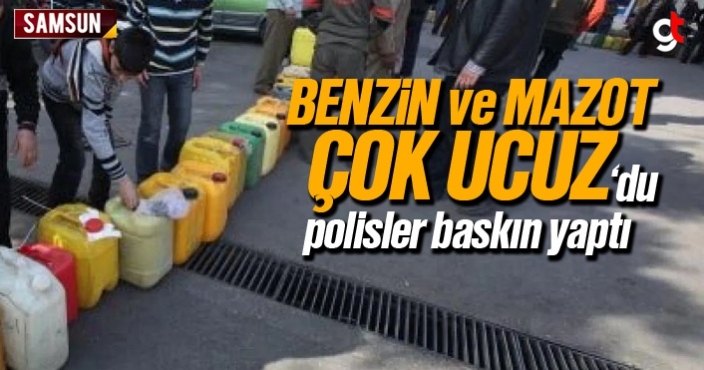 Benzin ve Mazot çok ucuzdu, polisler baskın yaptı