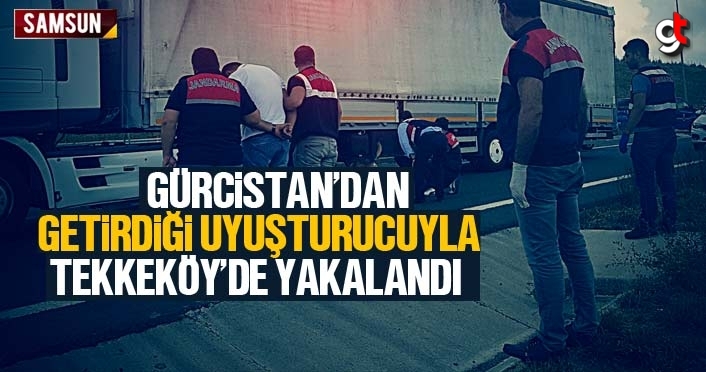 Gürcistan'dan getirdiği uyuşturucu ile Tekkeköy'de yakalandı