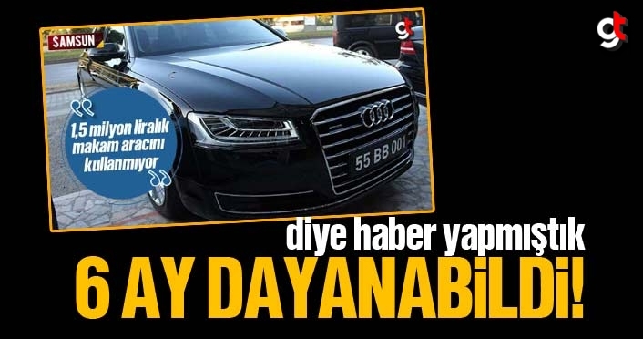 Makam aracı kullanmıyorum dedi, 6 ay dayanabildi