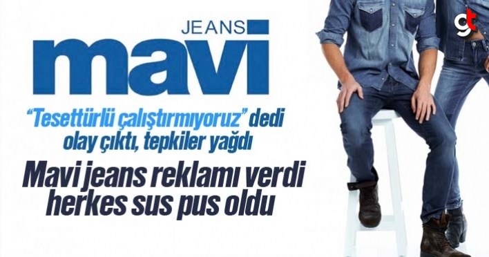 Mavi jeans tesettürlü çalıştırmıyoruz cevabı