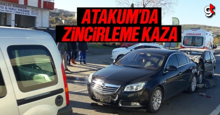 Atakum’da zincirleme trafik kazası