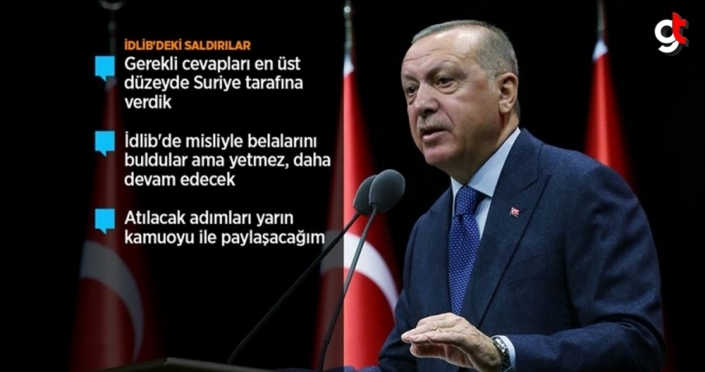 Cumhurbaşkanı Erdoğan: İdlib'deki saldırıların bedelini çok ama çok ağır ödeyecekler