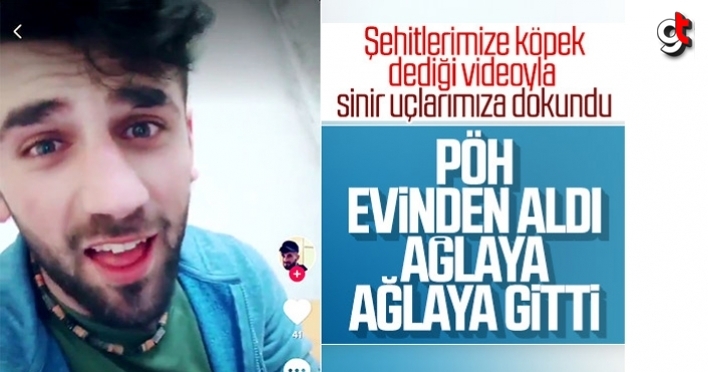 Şehitlerimize köpek diyen PKK'lı evinden alındı