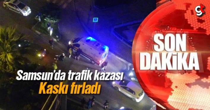 Samsun Rasathane mahallesinde trafik kazası