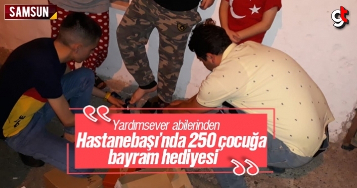 Hastanebaşı’nda 250 çocuğa bayramlık kıyafet dağıttılar