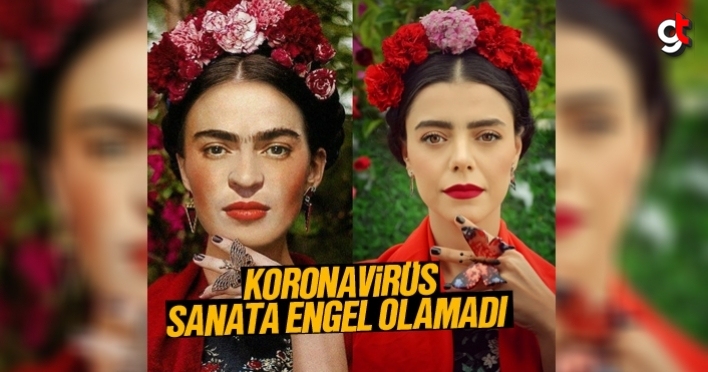 Koronavirüsü sanata engel olamadı