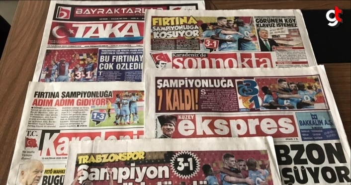 Trabzon yerel basınında Göztepe galibiyetinin yankıları