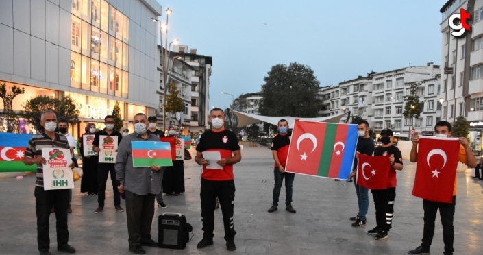 Bayburt ve Ordu İHH'dan Azerbaycan'a destek