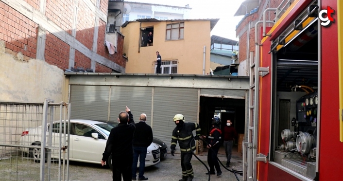 Samsun'da cezaevinden izinli çıkan kişinin kendi evini yaktığı iddiası