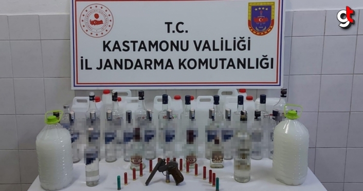 Kastamonu'da kaçak içki operasyonu: 1 gözaltı