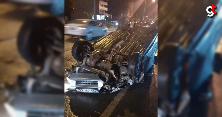 Samsun'da 3 aracın karıştığı trafik kazasında 3 kişi yaralandı