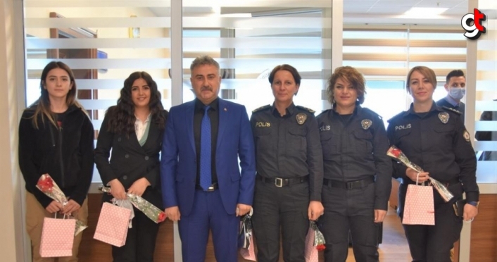 Giresun Emniyet Müdürü Aktaş, kadın polislerin gününü kutladı