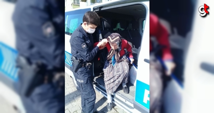 Düzce'de kaybolan yaşlı kadın polis ekiplerince bulundu