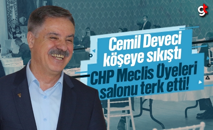 Cemil Deveci köşeye sıkıştı, CHP’liler salonu terk etti