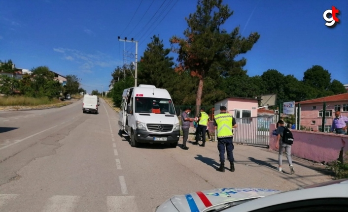 Samsun'da trafik ve Kovid-19 tedbirleri kapsamında denetim yapıldı