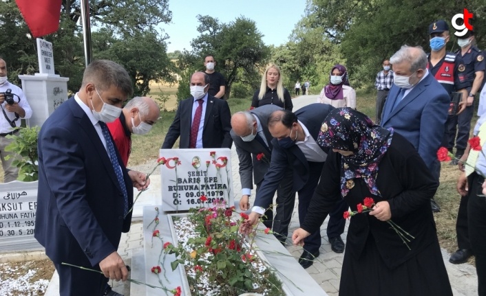 15 Temmuz şehidi Barış Efe Karabük'teki mezarı başında anıldı