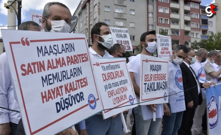 Gümüşhane'de Memur-Sen üyeleri seyyanen zam talep etti