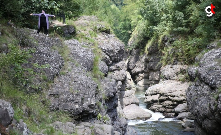 Karadeniz'in saklı güzelliği Küpkaya Kanyonu doğaseverlerin ilgisini çekiyor