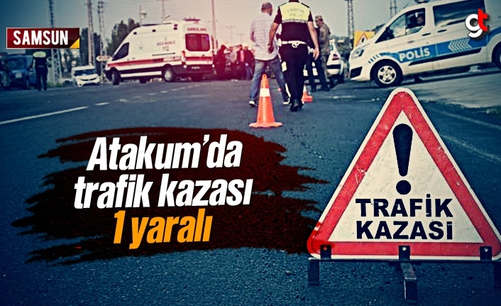 Atakum Türkiş kavşağında trafik kazası