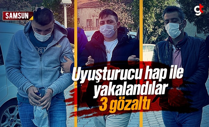 Samsun'da uyuşturucu operasyonunda 3 gözaltı