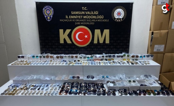 Samsun'da gümrük kaçağı güneş gözlüğü ve kol saatlerine el kondu