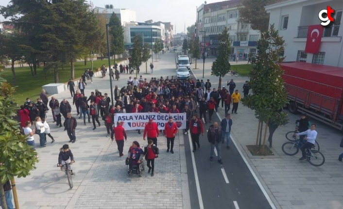 Düzcespor sevgisi "engel" tanımıyor