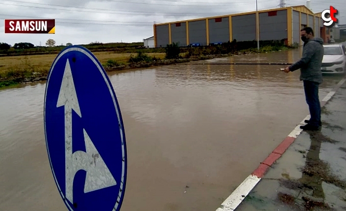 Samsun SAGİMAD'ı sel aldı, esnaf balık tuttu