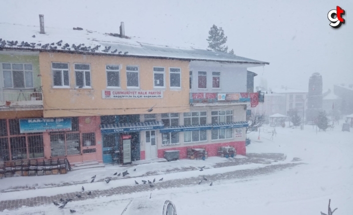 Kastamonu ve Tokat'ta kar yağışı etkili oluyor