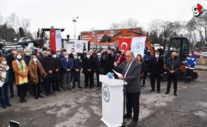 Ereğli Belediyesine alınan yeni araçlar törenle hizmete girdi