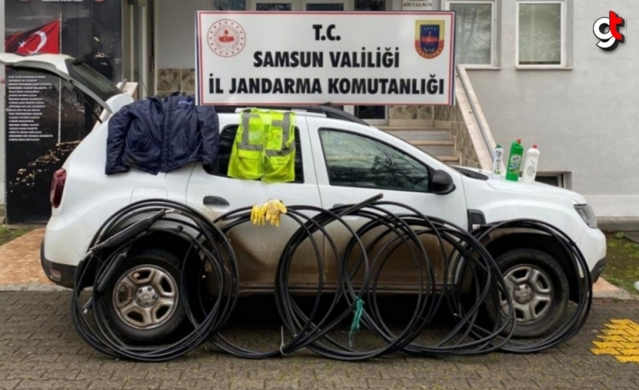 Samsun'da jandarmanın özel ekibince yakalanan 2 hırsızlık şüphelisi tutuklandı