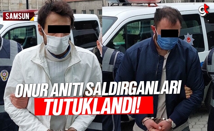 Samsun Atatürk Heykeli, Onur Anıtı Saldırganları tutuklandı