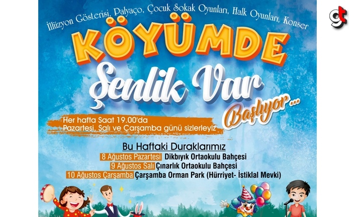 Çarşamba 'Köyümde Şenlik Var' etkinliği