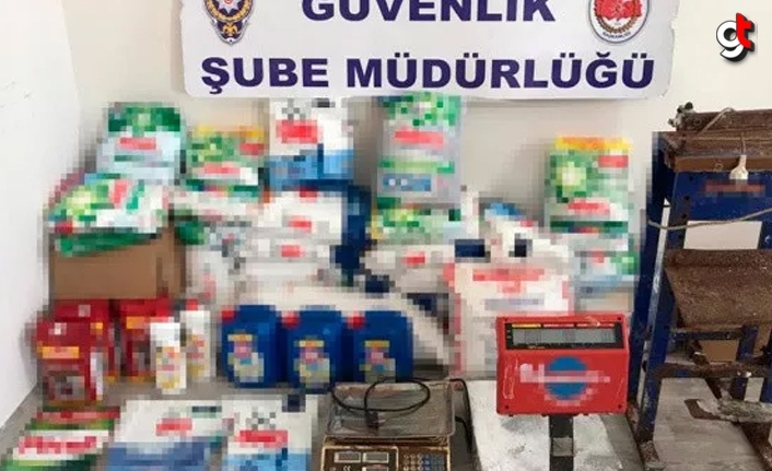 Samsun’da binlerce sahte çay ve deterjan ele geçirildi