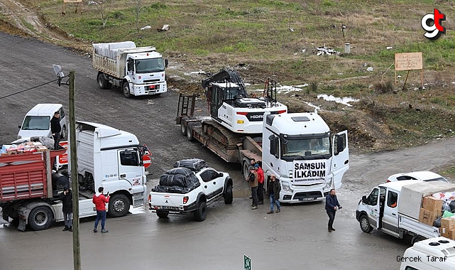 İlkadım Belediyesi, deprem bölgesine tır gönderdi