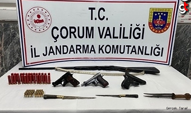 Çorum'da silah kaçakçılığı yaptığı ileri sürülen zanlı gözaltına alındı