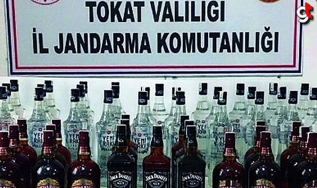 Tokat'ta 102 litre sahte içki ele geçirildi