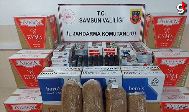 Samsun'da kaçak makaron ele geçirildi