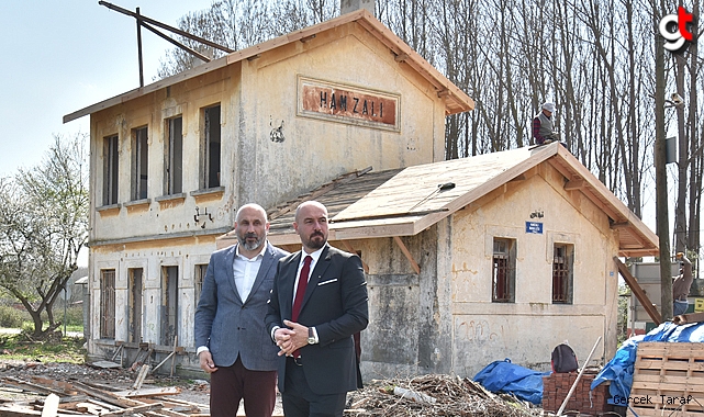 Tekkeköy Hamzalı Tarihi Tren Garı, restore ediliyor