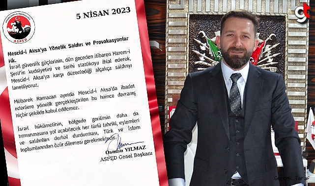 ASFED Genel Başkanı Osman Yılmaz'dan İsrail'e özür dile çağrısı