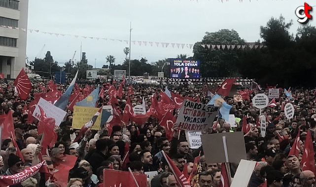 CHP’nin Samsun mitinginde dev ekranda AK Parti ve Erdoğan reklamları